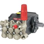 Насос EVO E3B2121-VH, с никелированной головкой, с рег.клапаном, 210бар, 21л/мин, 1450об/мин, 8,46кВт (вал 24х40мм), Interpump (Италия)