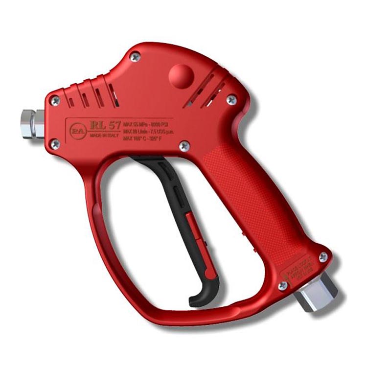 30.4700.00 Пистолет RL57, до 560бар 28л/мин 160°C, Вх.3/8"BSP(Г), Вых.1/4"BSP(Г), нерж.сталь, PA (Италия) — изображение 1