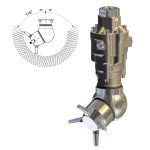 Вращающаяся головка для мойки емкостей с гидравлическим приводом A80RF, прямая и круговая очистка, PA (Италия)