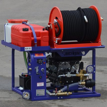 АВД Посейдон B24S-180-50-R-FixReel-Base, 32 л.с., 180 бар, 50 л/мин, фото 2