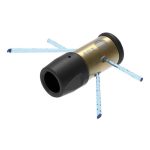 Форсунка роторная UR10 для трубок, 1/16"NPT, 4 отв. (2х90 вбок, 2х45 назад на роторе), 10х26мм, до 1000бар, для аппаратов 500-17, 1000-20, оборудованных регулятором давления, ENZ — изображение 2