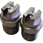 Форсунка плоской струи 15°, калибр 02, 1/8"NPT, сила удара 100%