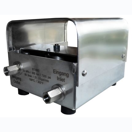 Педаль ножная ST-550, 500бар, 80л/мин, 150ºС, Вх-1/4"BSP(Г), Вых-1/4"BSP(Г), нерж.сталь, резиновые ножки