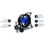 Щеточный очиститель воздуховодов PITON TO-928Kit40 для воздуховодов диаметром 80–600 мм до 40 метров